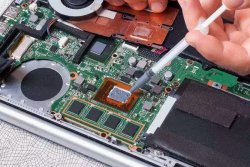 Чистка ноутбука от пыли (вариант №2)